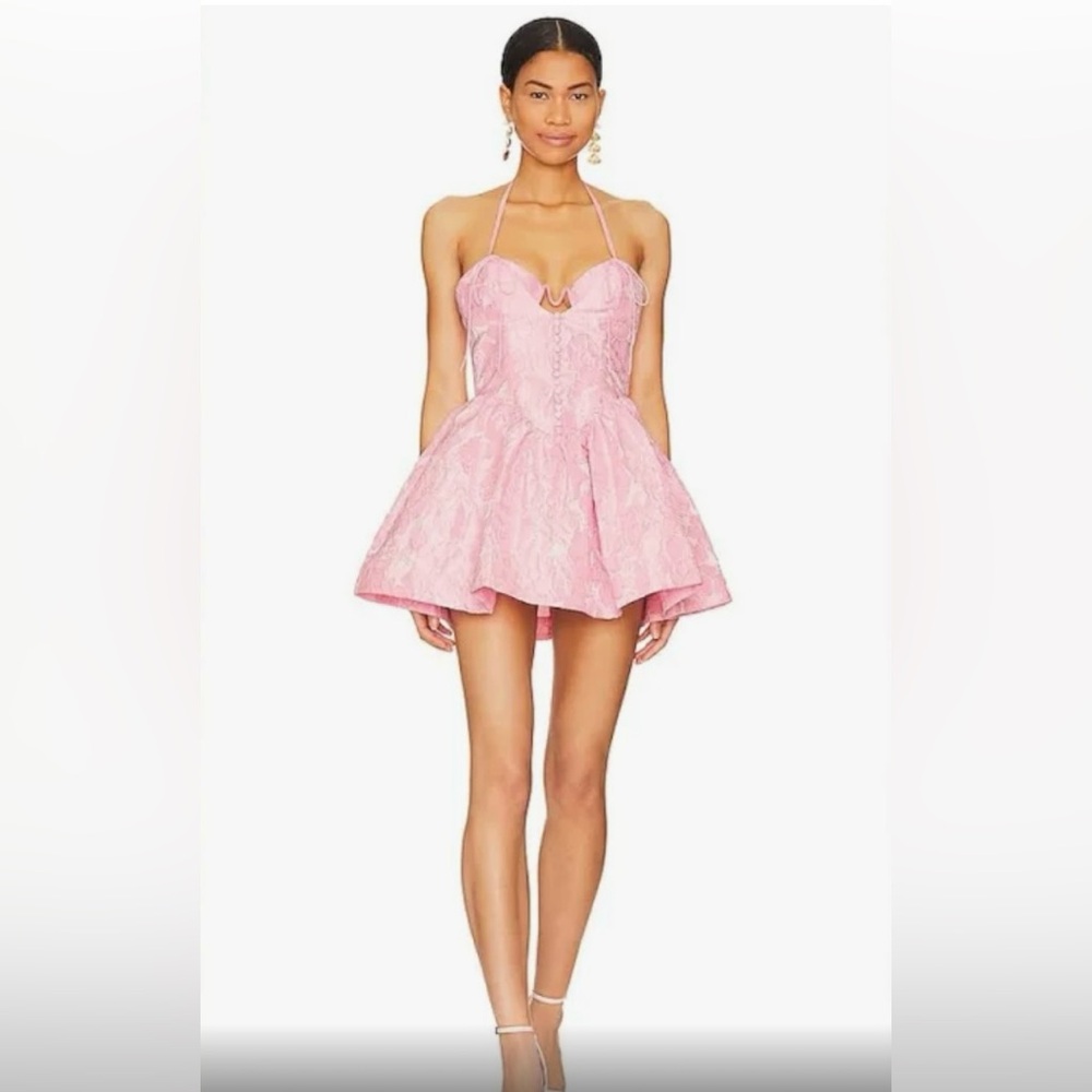 For Love And Lemons Faith Mini Dress Pink